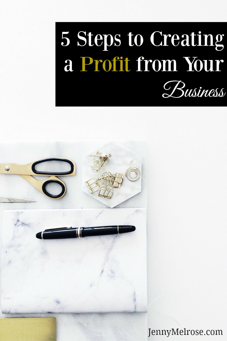Don't you wish that creating an online presence meant that you automatically could turn a profit? Here are 5 steps to creating a profit from your business.