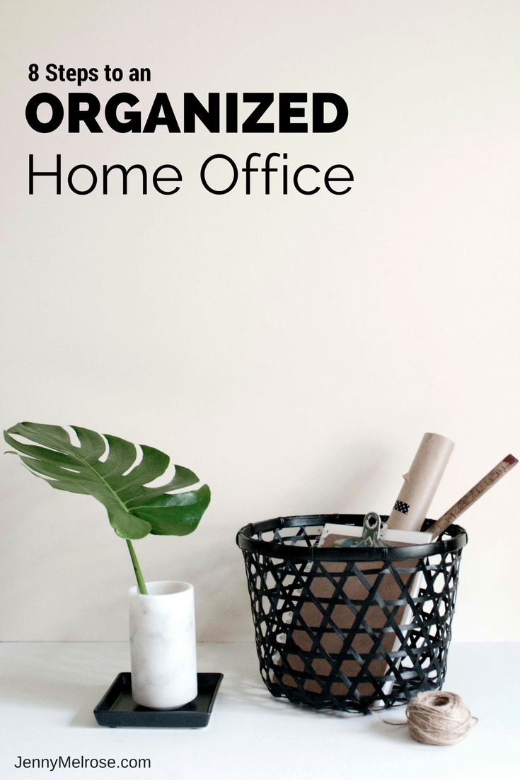 Struggling to get your home office organized? We have 8 simple steps that will get you there today!