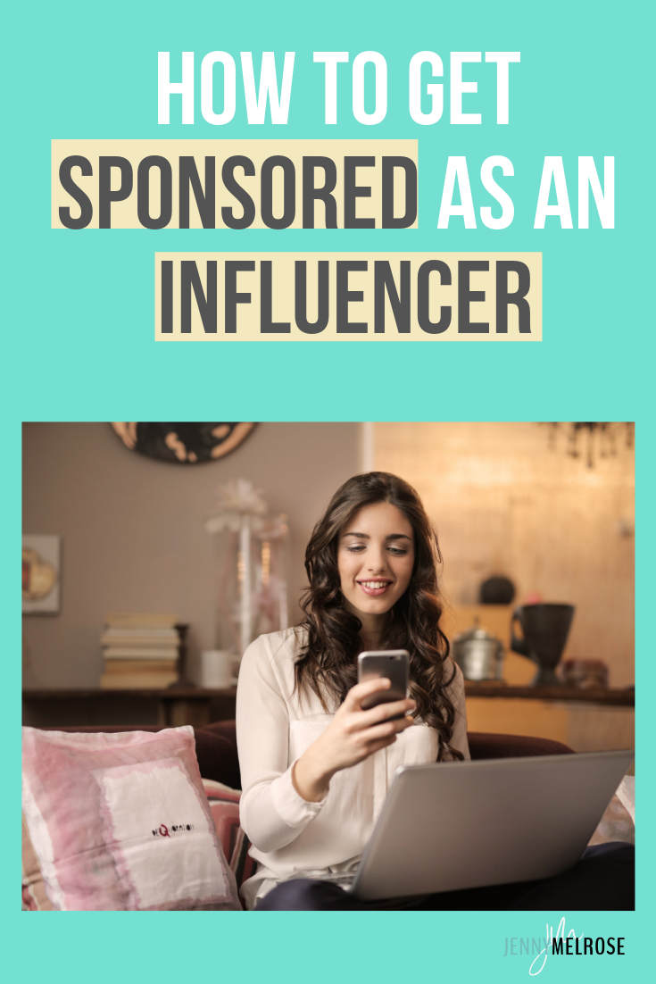 The number one question I get asked by blogger and influencers is how to get sponsored as an influencer. No matter your size, I'm showing you how. #bloggingtips #beggingblogger