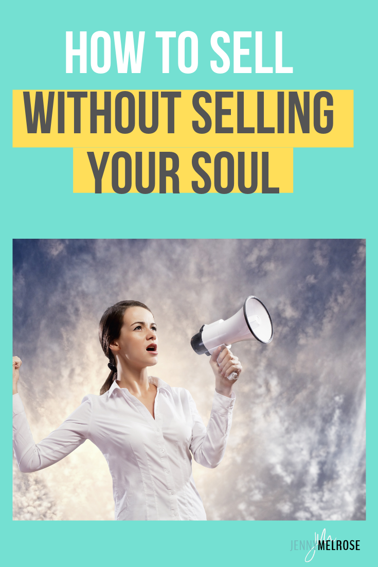 Trying to sell can often be intimidating, but with a strategic process you can learn how to sell without selling your soul.  #bloggingtips #howtosell