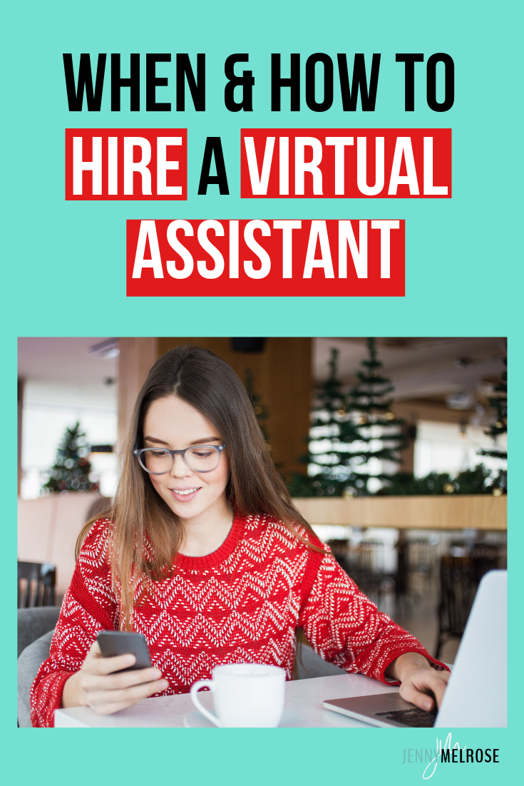 Knowing when and how to hire a virtual assistant can make growing your business that much easier because you are able to focus on the right tasks. #bloggingtips #beginningblogging