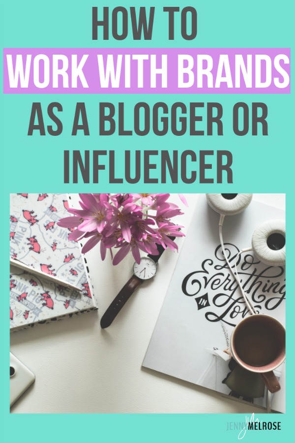 Are you struggling with how to work with brands as a blogger or influencer? In order to work with brands effectively it needs to work for your audience. #bloggingtips #beginningblogging #workingwithbrands