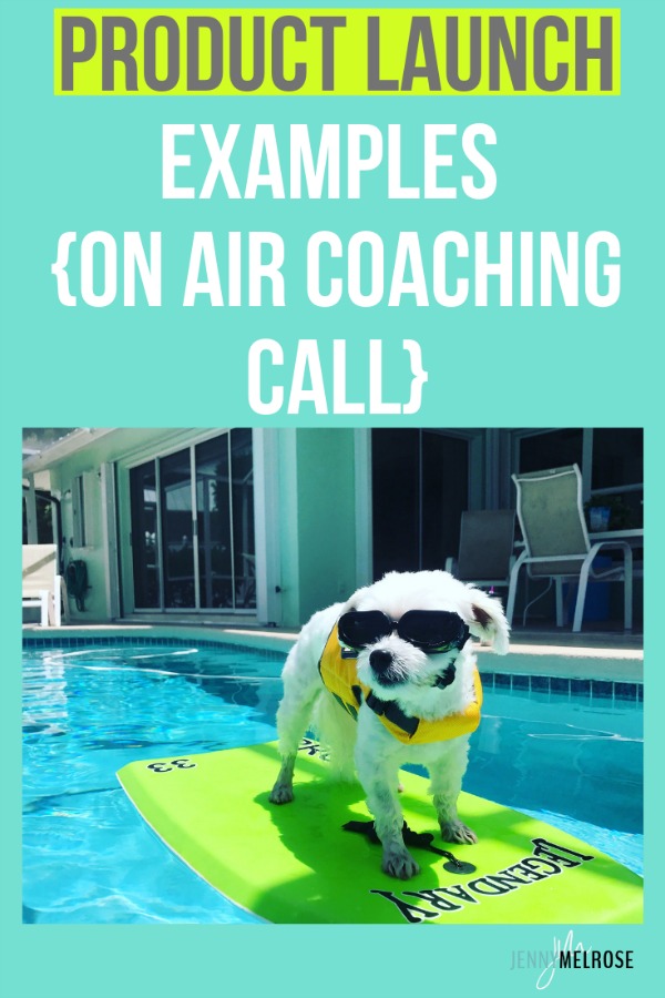 An on air coaching call giving product launch examples for those that are looking to launch a product or service with their online presence #bloggingtips #productlaunch