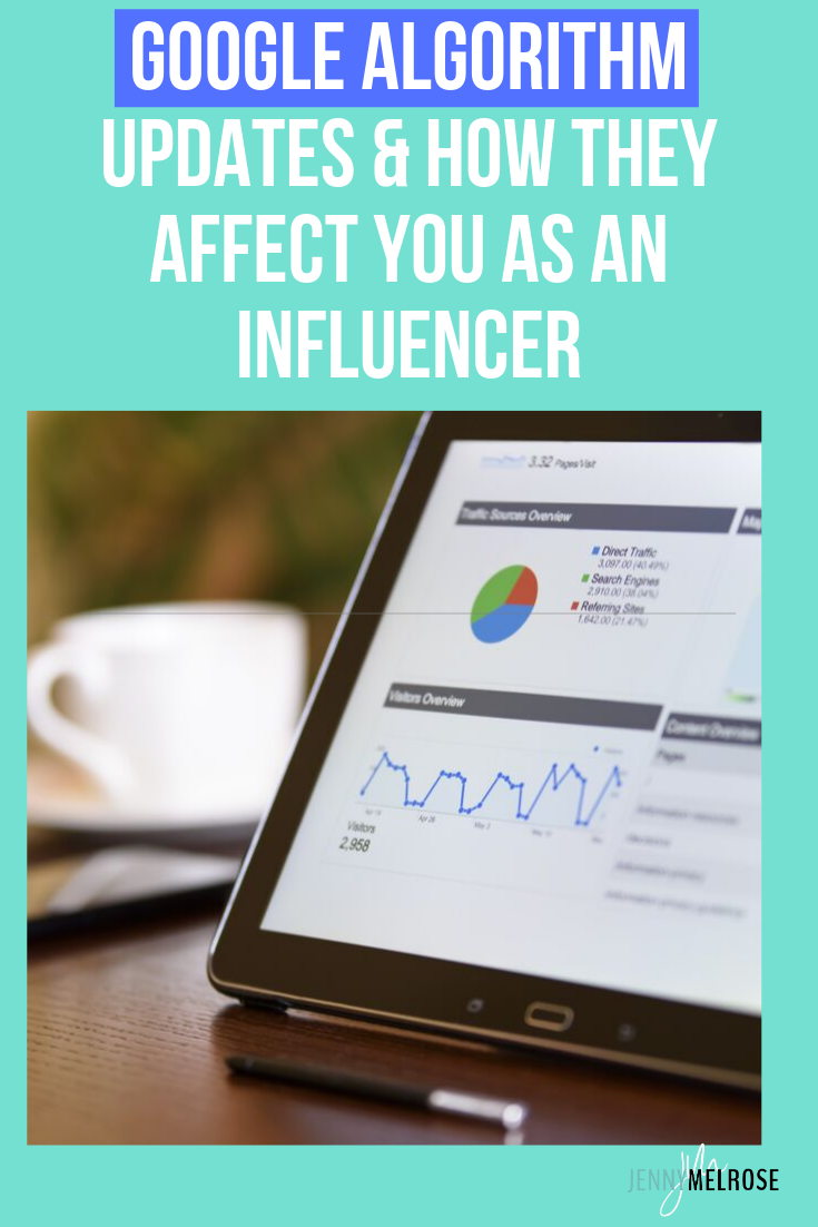 Google Algorithm Updates & How They Affect You as an Influencer #bloggingtips
