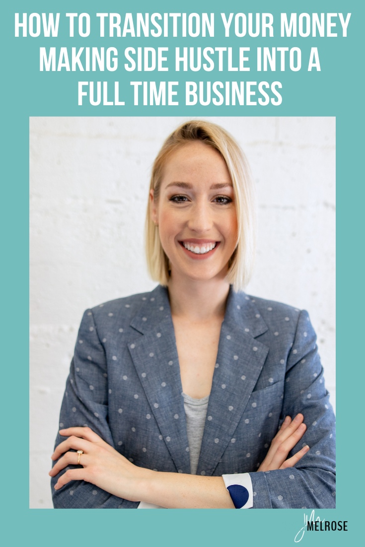 My conversation with Kylie Hodges today will help you transition your money making side hustle into a full time business.