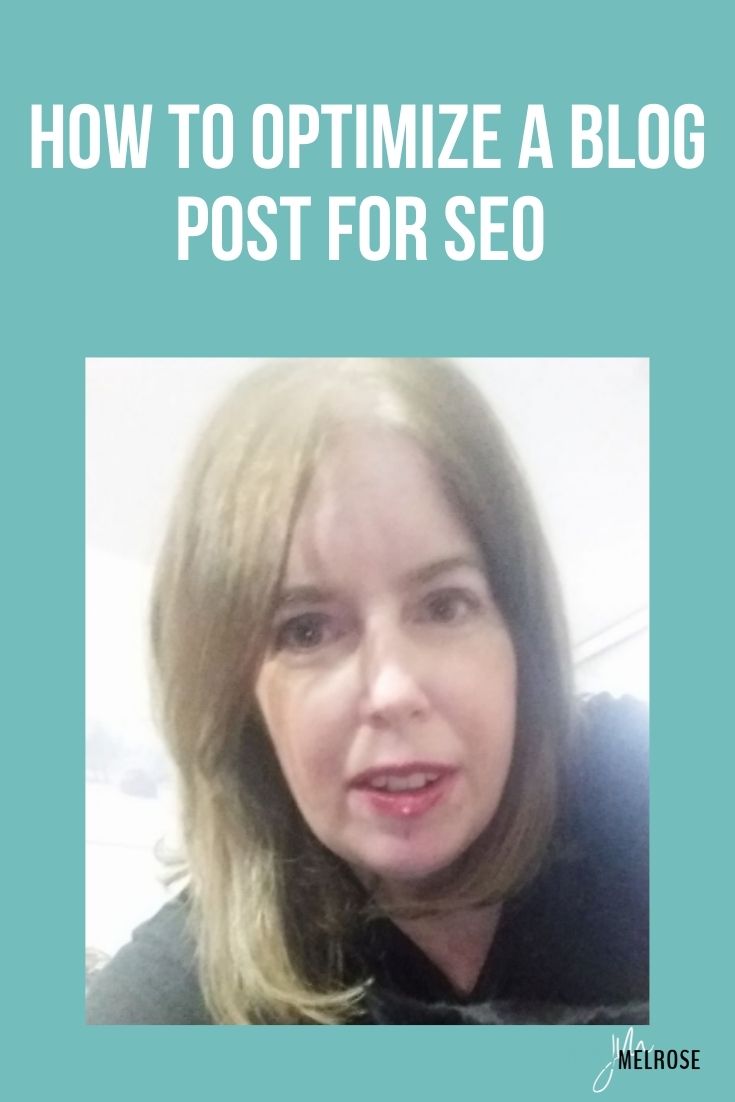 How to Optimize a Blog Post for SEO with Debbie Garttner