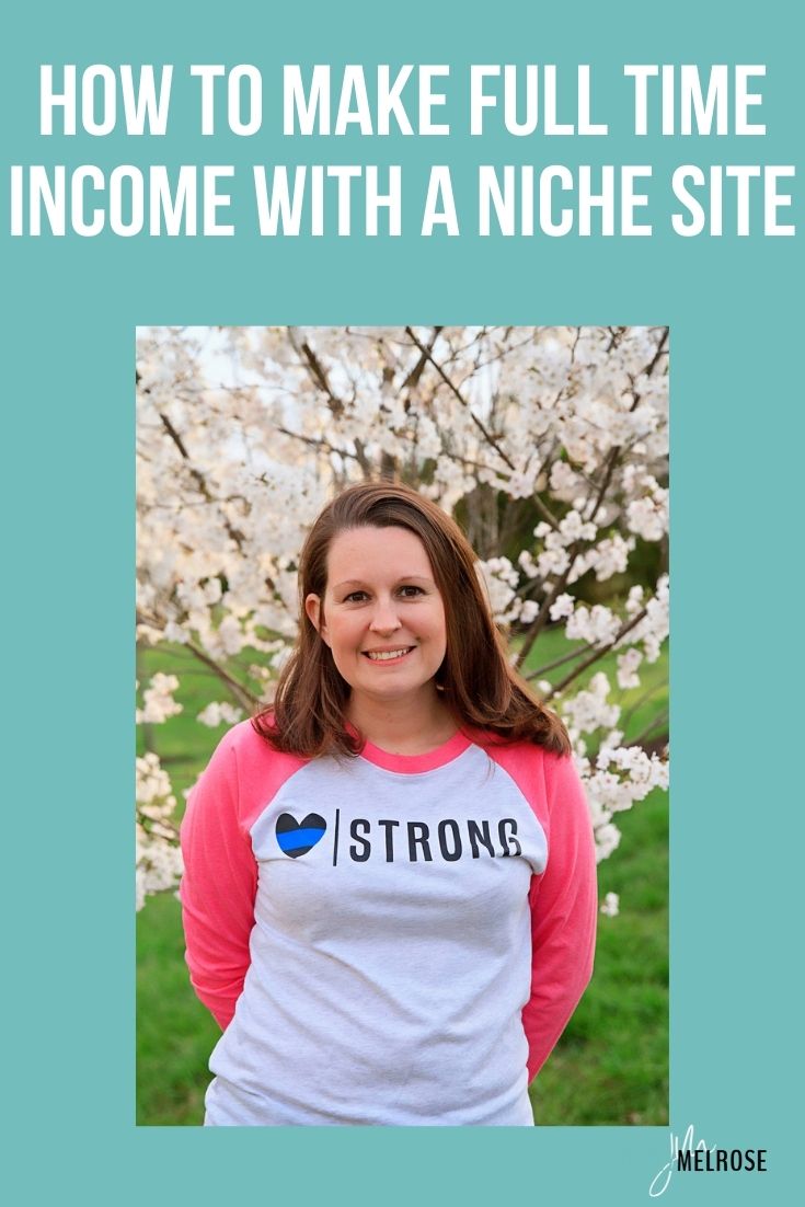 Have you ever thought about starting a niche blog, but you wonder how to make a full-time income with a niche site? Today, Rebecca Lynn is here to share the story of how she grew her niche site to a full-time income without depending on display ads!