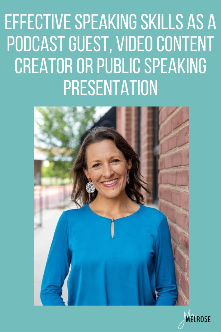 We are talking about effective speaking skills as a podcast guest, video content creator or public speaking presentation with Katie Kimball.